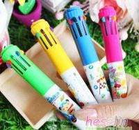 A38 日韓國創意文具 可愛動物 十色自動圓珠筆[供應]_筆類_世界工廠網中國產品信息庫