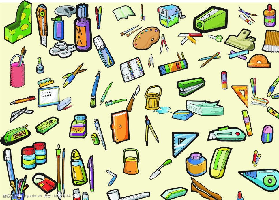 文具素材圖片