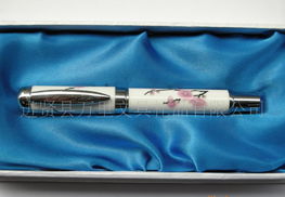 陶瓷墨水筆 臉譜青花瓷筆 臉譜禮品筆 wl陶瓷鋼筆價格 廠家 圖片