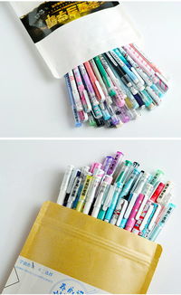 星期學科學霸筆中性筆學生黑色簽字筆0.5水筆簽字筆創意文具用品